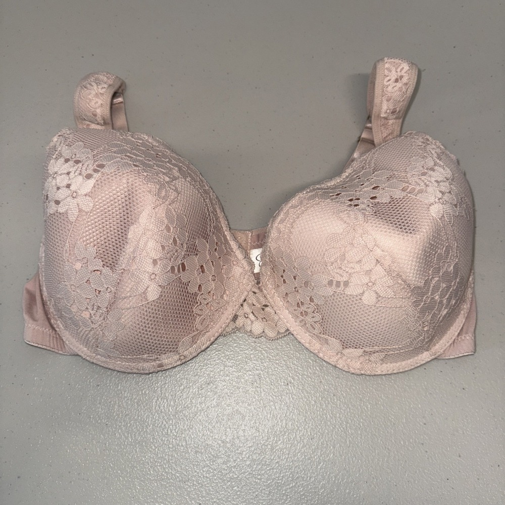 Jessica Simpson Women's Lace Bra Underwire Pink 42D‎